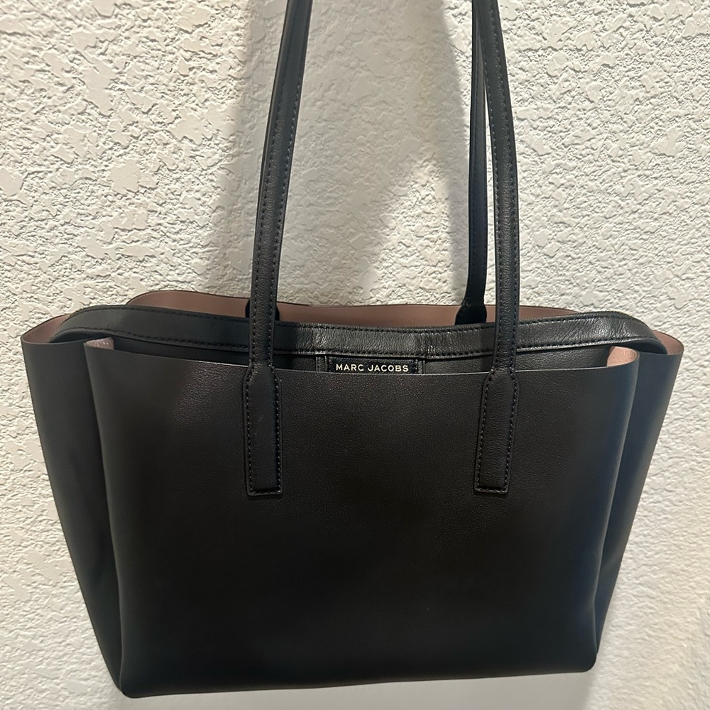 Marc Jacobs The Protege Black Leather Large Tote Laptop Bag - Picture 4 of 14